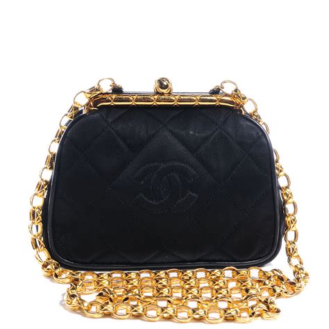 chanel black evening purse|Black Chanel purse for sale.